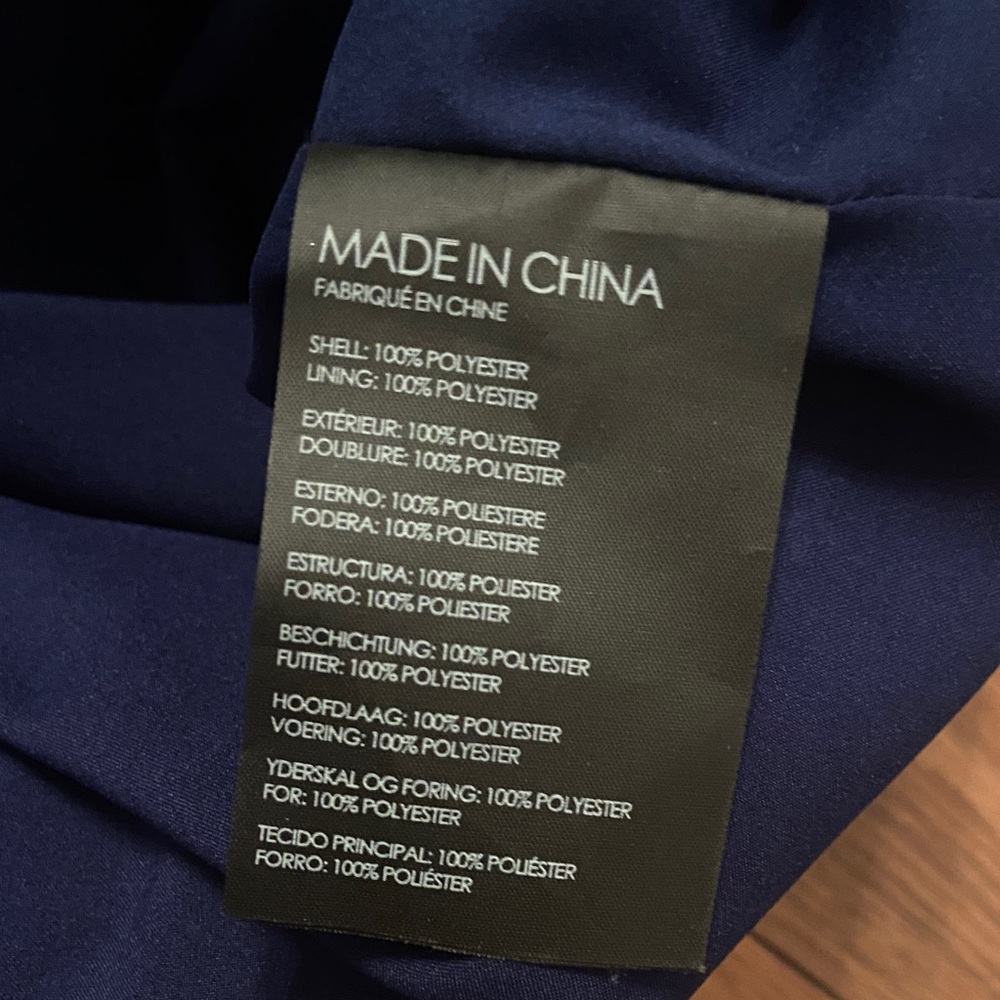 CLUB MONACO RUFFLE navy dress - Picture 3 of 7